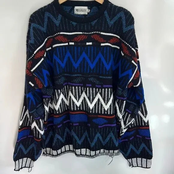 Megalos vintage men’s sweater 2xl tall - Picture 1 of 5